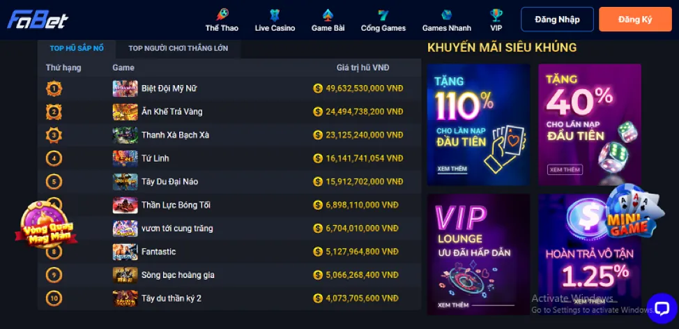 Các Tính Năng Trò Chơi mu66 link mới